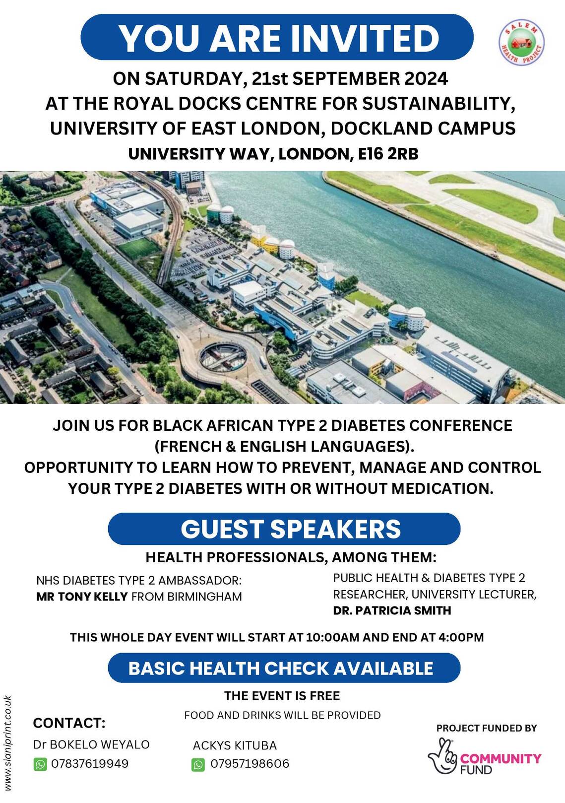 Diabetes conference flyer (english)